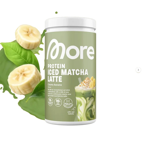 More Nutrition PROTEIN ICED MATCHA LATTE, 500 g Dose