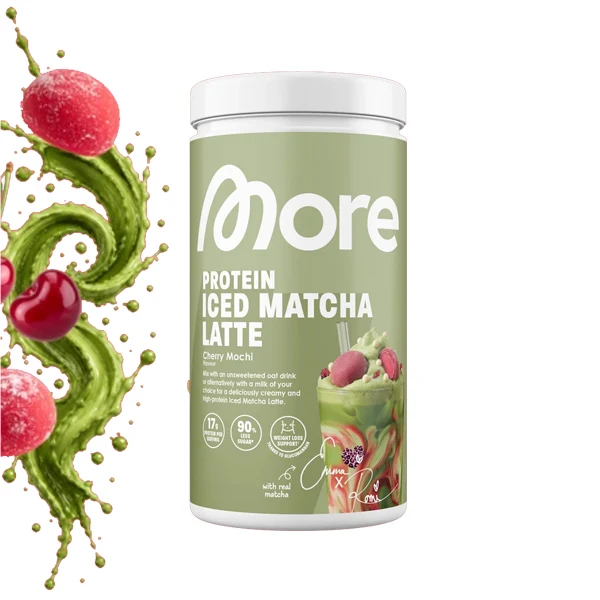 More Nutrition PROTEIN ICED MATCHA LATTE, 500 g Dose