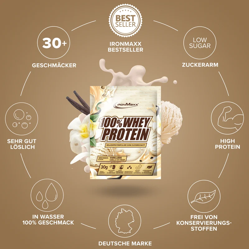 100% Whey Protein (30g) - Vanilla Ice Cream