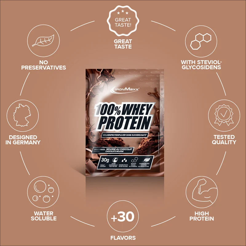 100% Whey Protein (30g) - Mousse au Chocolate