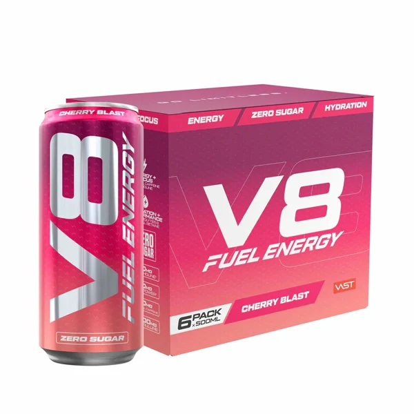 Vast V8 FUEL ENERGY ZERO SUGAR, 6x 500 ml Dose
