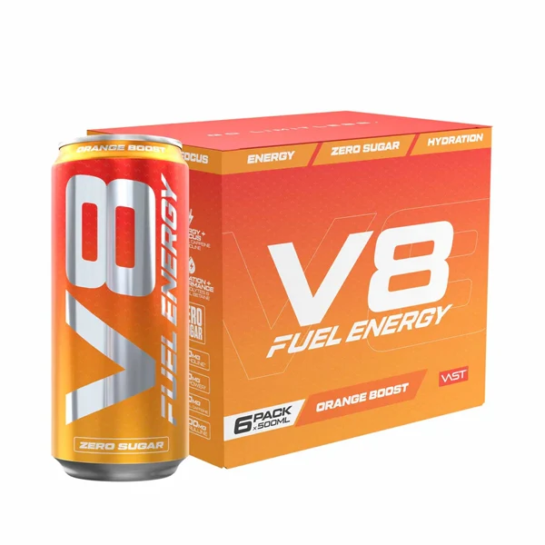Vast V8 FUEL ENERGY ZERO SUGAR, 6x 500 ml Dose