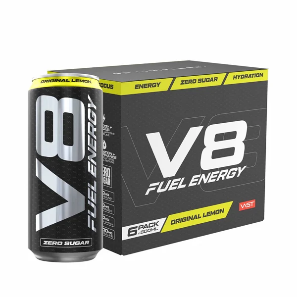 Vast V8 FUEL ENERGY ZERO SUGAR, 6x 500 ml Dose