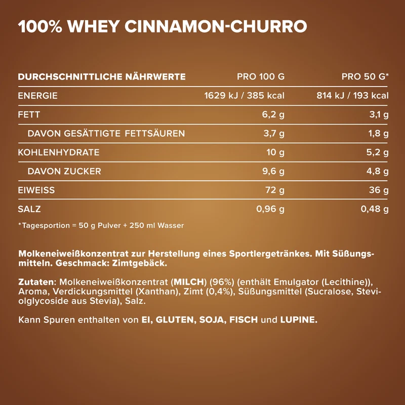 100% Whey Protein (30g) - Cinnamon Churro