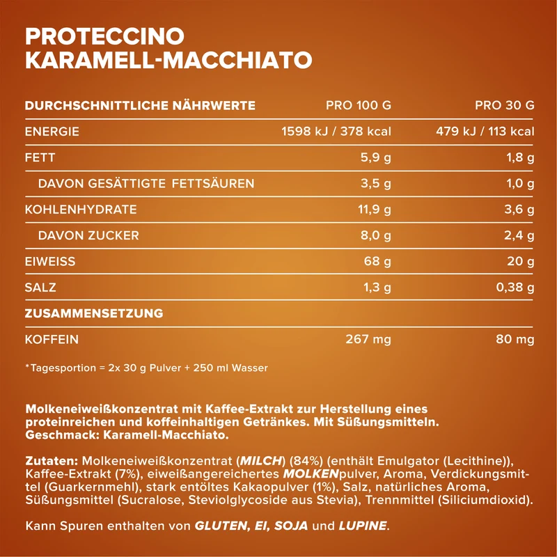 Proteccino (30g) - Caramel Macchiato