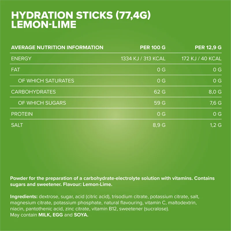 Hydration Sticks (6x12,9g) - Zitrone Limette