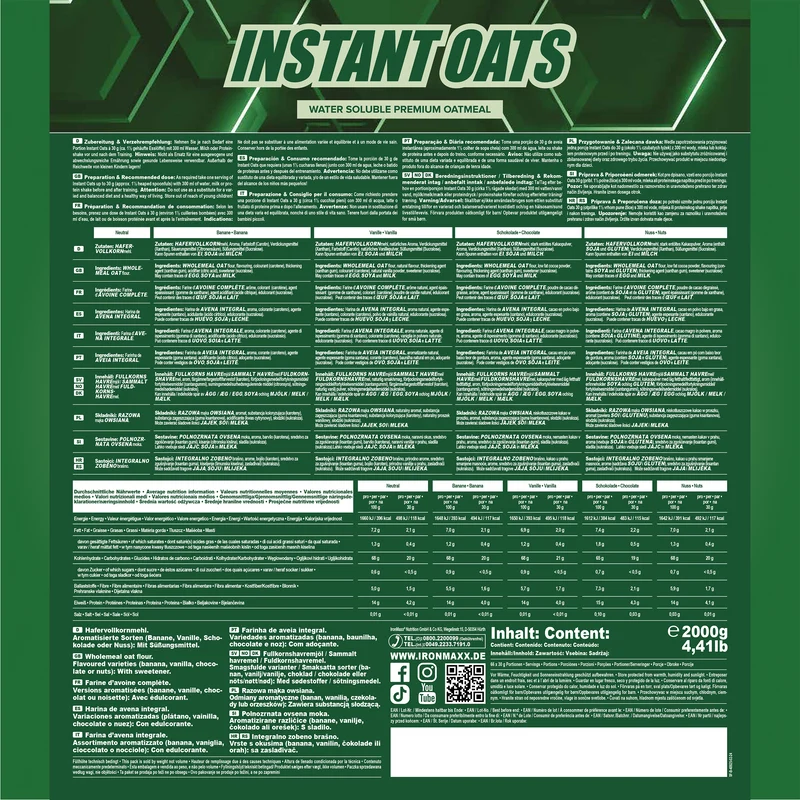 Instant Oats (2000g) - Banane