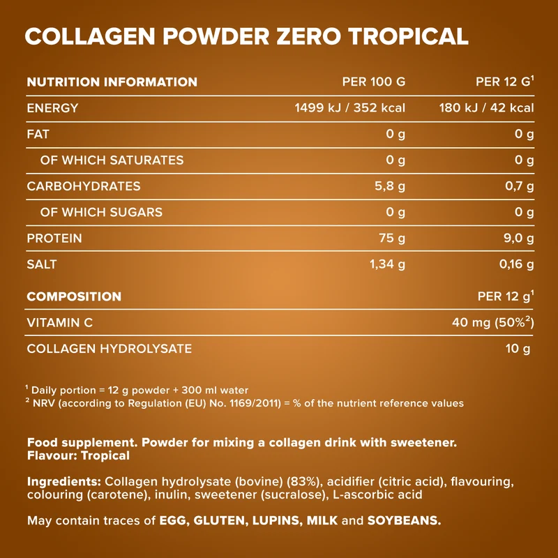 Collagen Powder Zero (250g) - Tropical