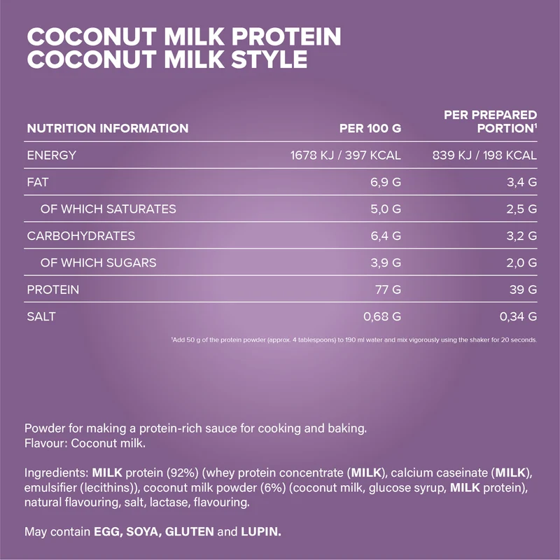 Coconut Milk Protein (500g) - Kokosmilch Style