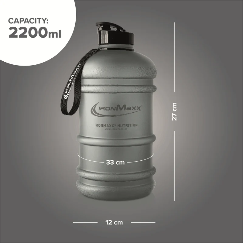 Water Gallon (2200ml) - Matt Solid Ash Grey