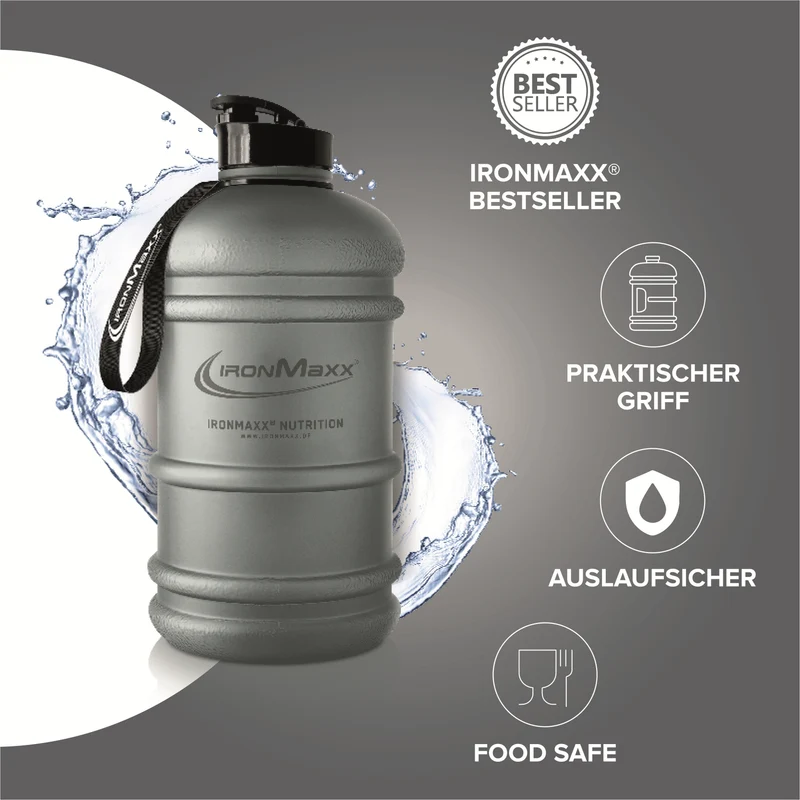 Water Gallon (2200ml) - Matt Solid Ash Grey