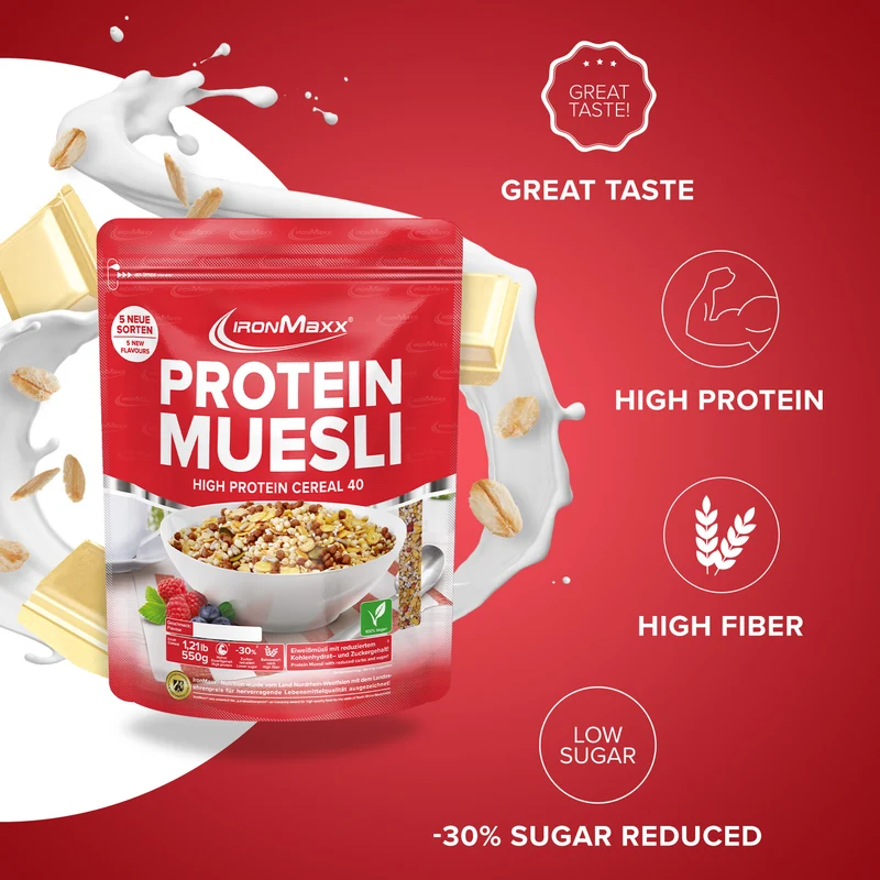 Protein Müsli (550g) - White Chocolate Vanilla