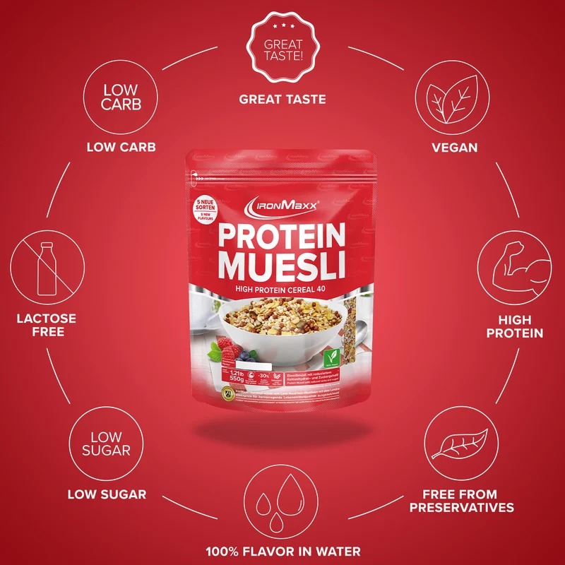 Protein Müsli (550g) - White Chocolate Vanilla