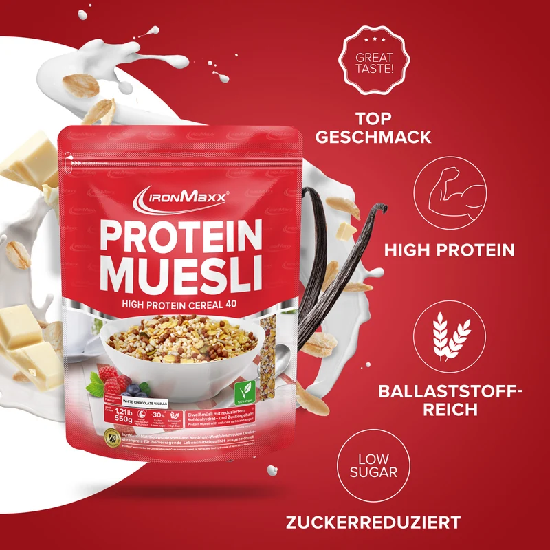 Protein Müsli (550g) - White Chocolate Vanilla