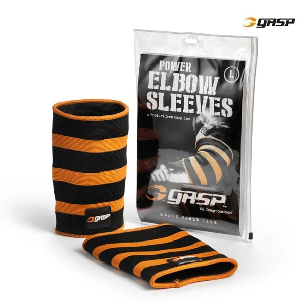 GASP POWER ELBOW SLEEVES, Black Flame