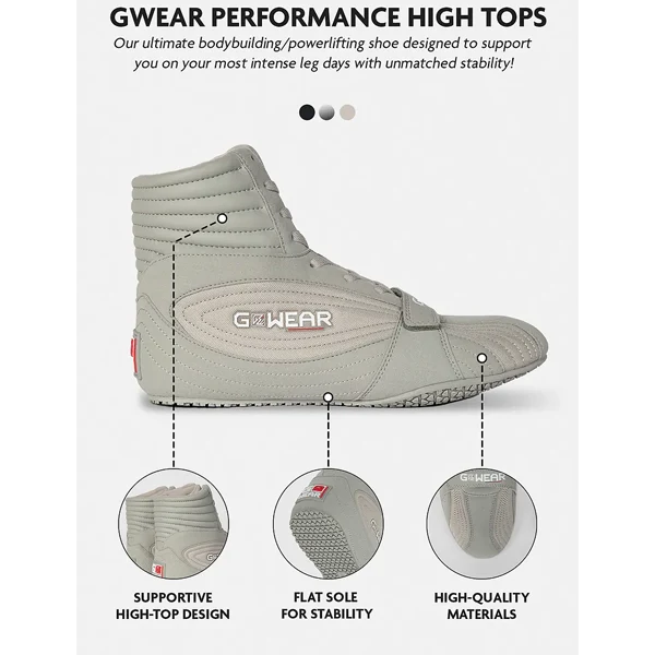 GWear PERFORMANCE HIGH TOPS, White/Grey