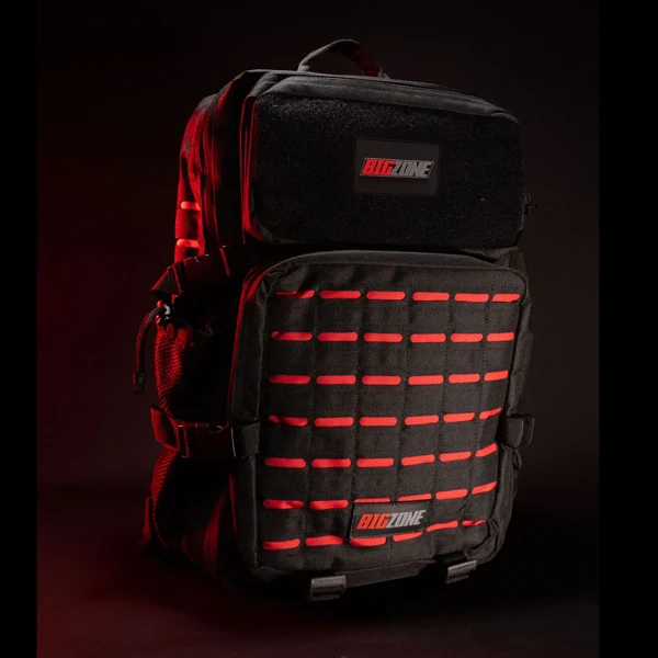 BigZone RUCKSACK MIT PATCH 50 Liter, Schwarz