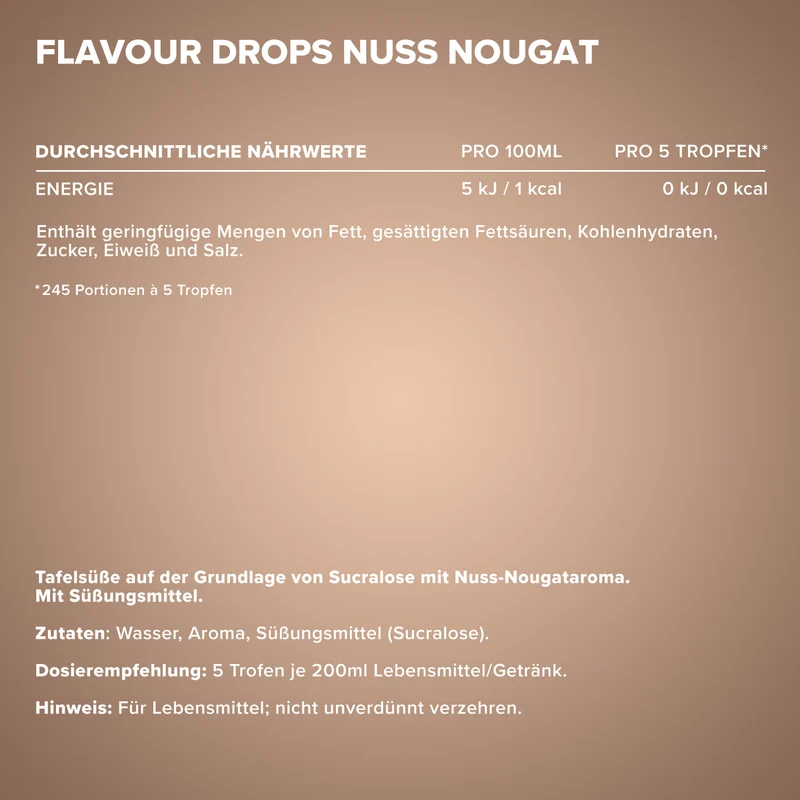 Flavour Drops (50ml) - Nuss Nougat