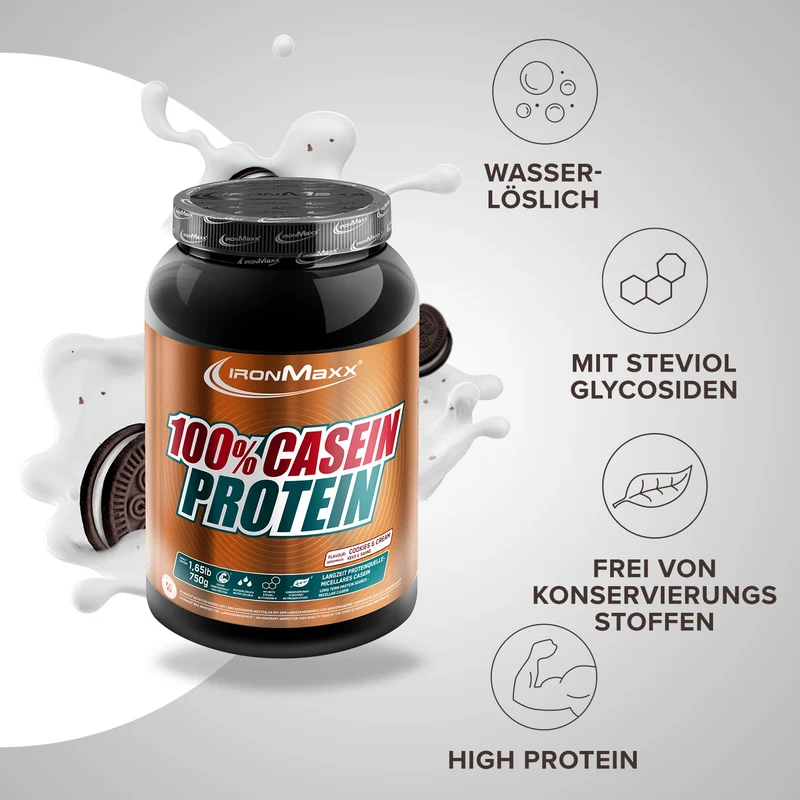 100% Casein Protein (750g) - Cookies and Cream