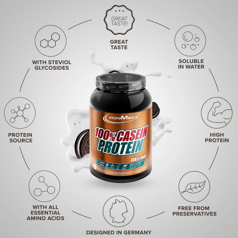 100% Casein Protein (750g) - Cookies and Cream
