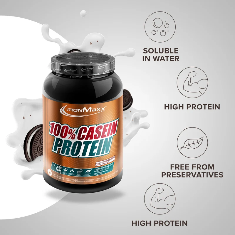 100% Casein Protein (750g) - Cookies and Cream