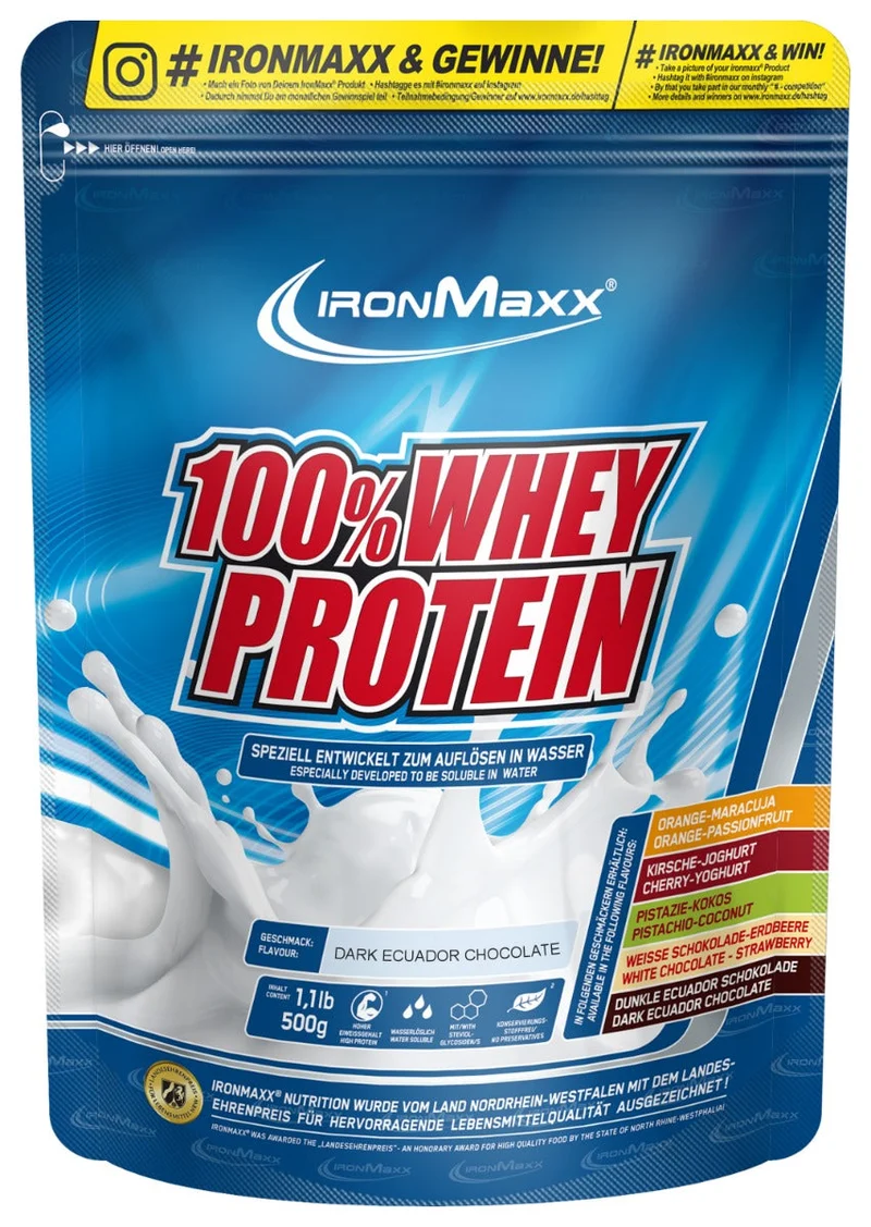 100% Whey Protein (500g) - Pure Dark Cocoa
