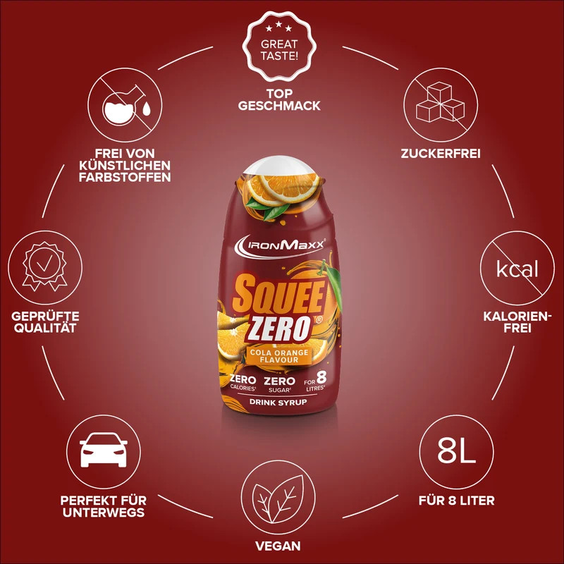SqueeZero (65ml) - Cola Orange