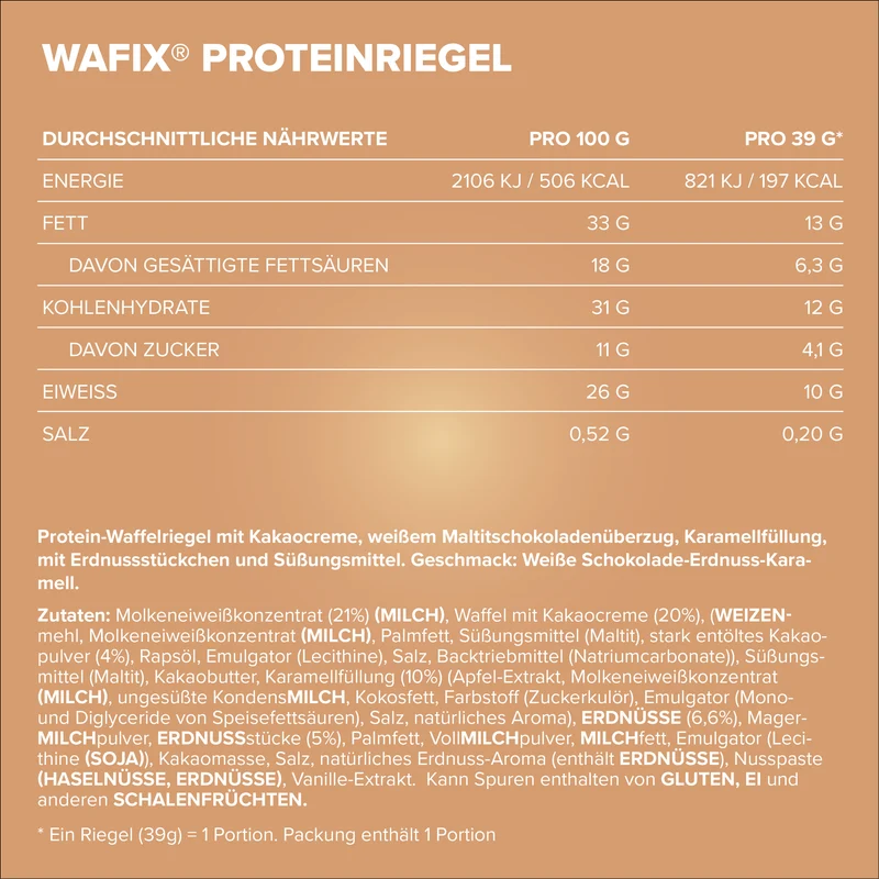 Wafix (39g) - White Peanut Caramel
