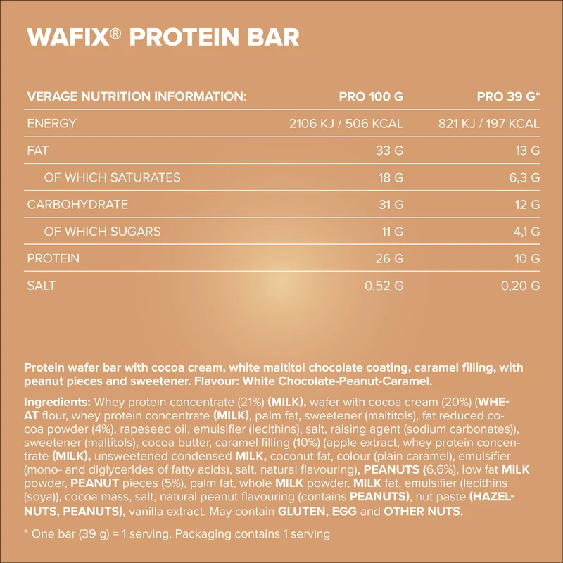 Wafix (39g) - White Peanut Caramel