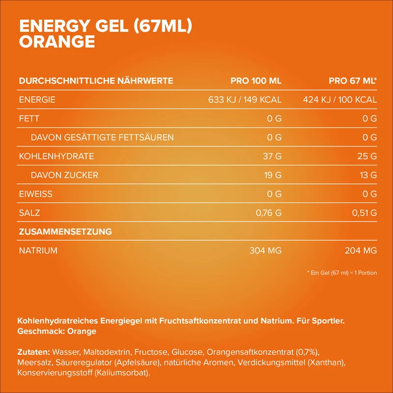 Hydro Energy Gel (67ml) - Orange