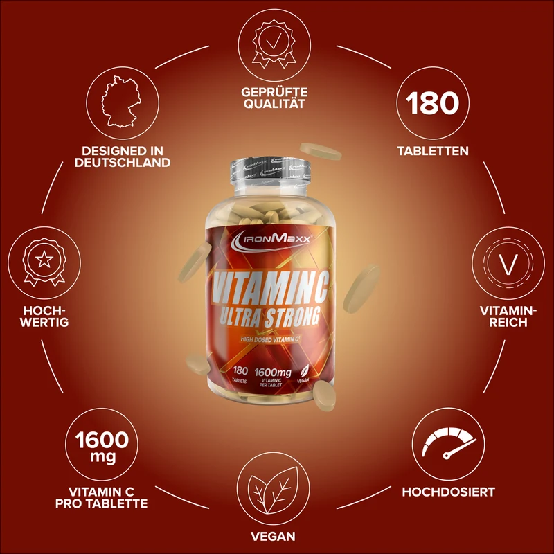 Vitamin C Ultra Strong - 180 Tabletten