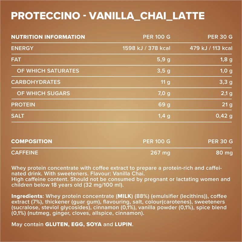 Proteccino (500g) - Vanilla Chai Latte