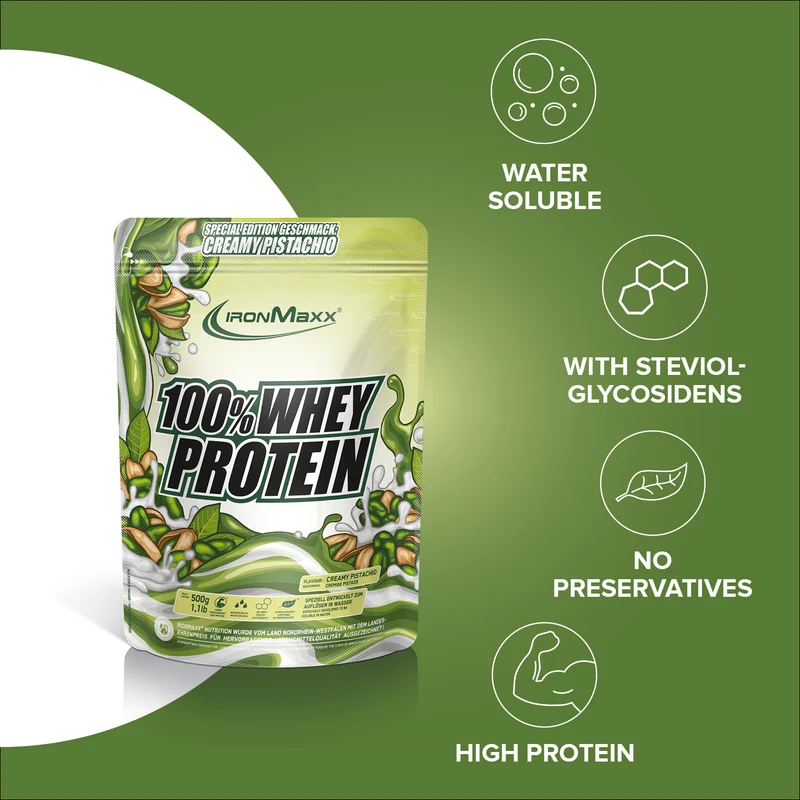 100% Whey Protein (500g) - Creamy Pistazie (Special Edition)