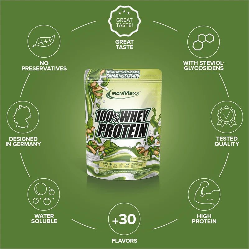 100% Whey Protein (500g) - Creamy Pistazie (Special Edition)
