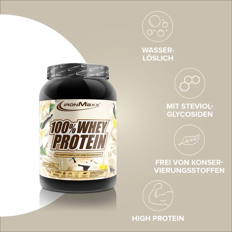 100% Whey Protein (900g) - Vanilla Ice Cream