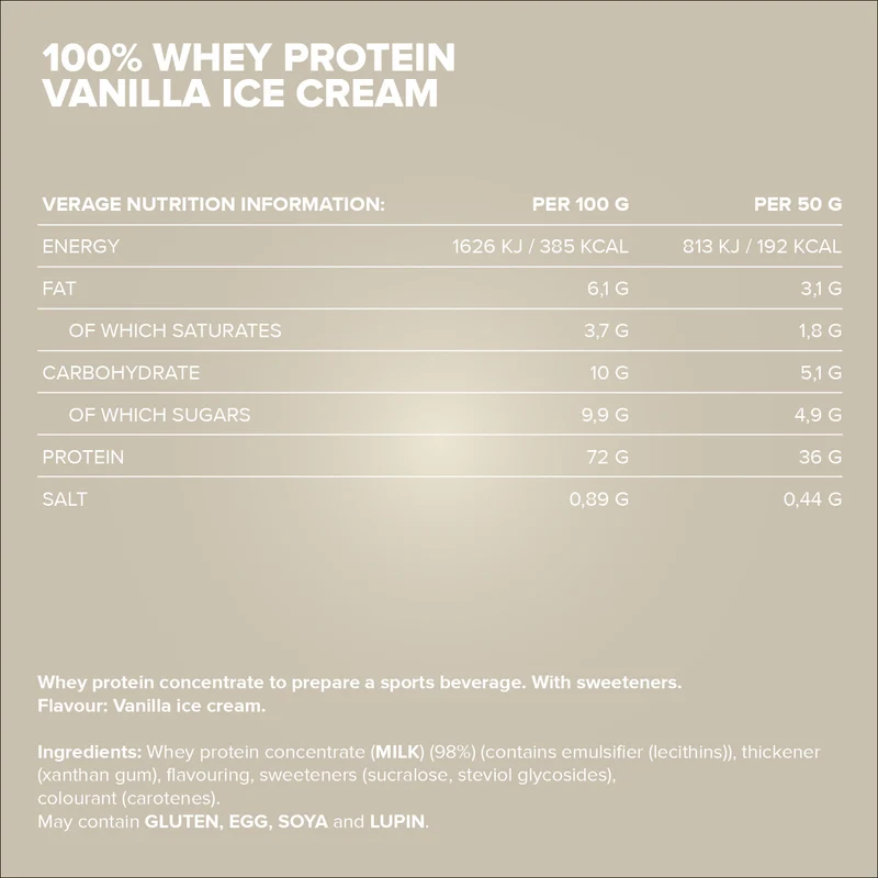 100% Whey Protein (900g) - Vanilla Ice Cream