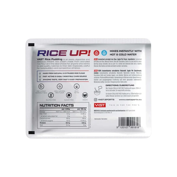Vast INSTANT RICE PUDDING, 32 g Beutel
