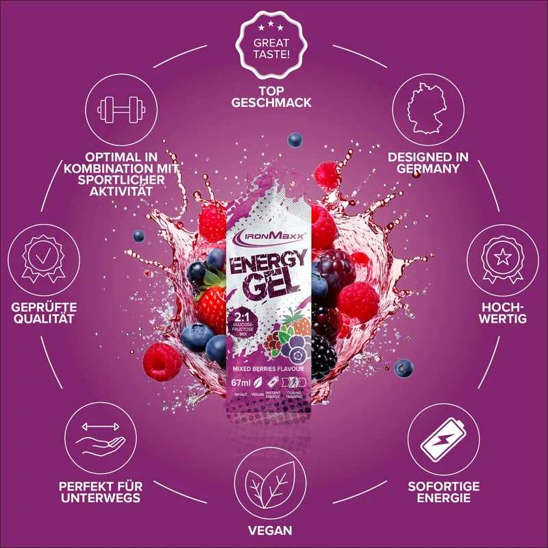 Hydro Energy Gel (67ml) - Mixed Berries