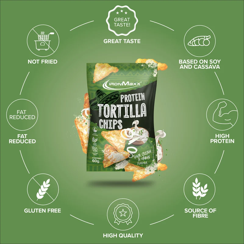 Protein Tortilla Chips 2.0 (60g) - Sour Cream & Onion