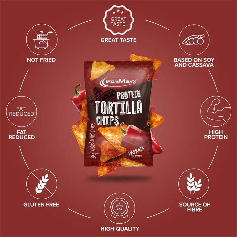 Protein Tortilla Chips 2.0 (60g) - Paprika