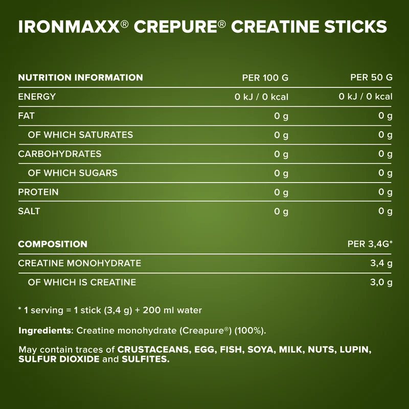 Creatine Creapure® Sticks (30x3,4g)