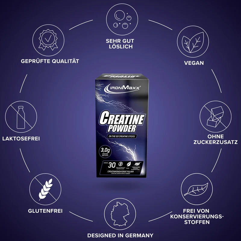 Creatine Monohydrate Sticks (30x3,4g)