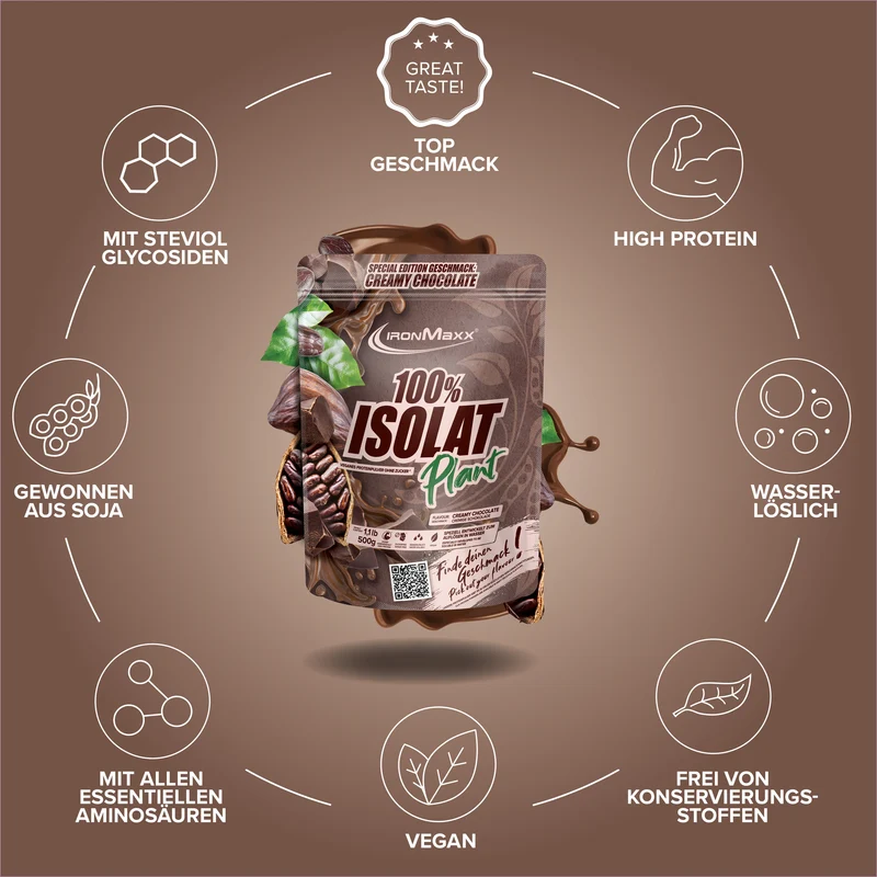100% Isolat Plant (500g) - Creamy Chocolate