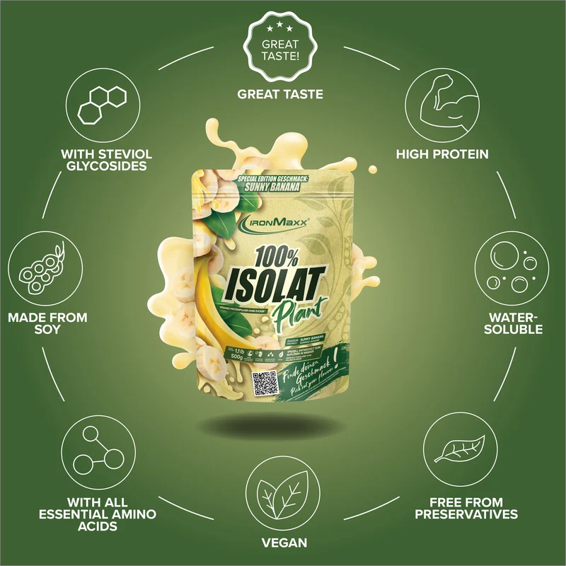100% Isolat Plant (500g) - Sunny Banana