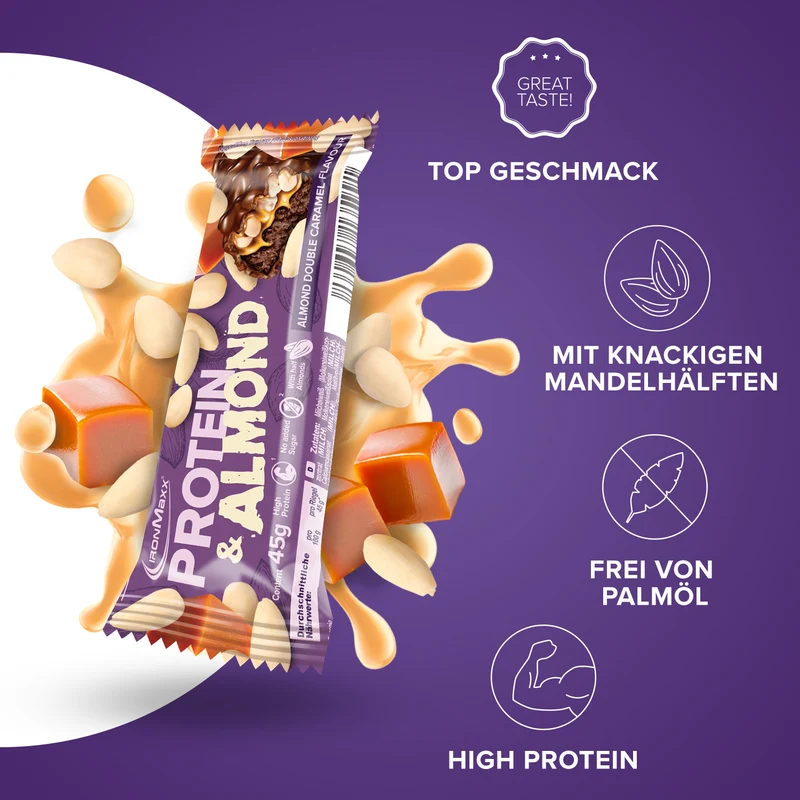 Protein & Almond (24x45g) - Almond Double Caramel