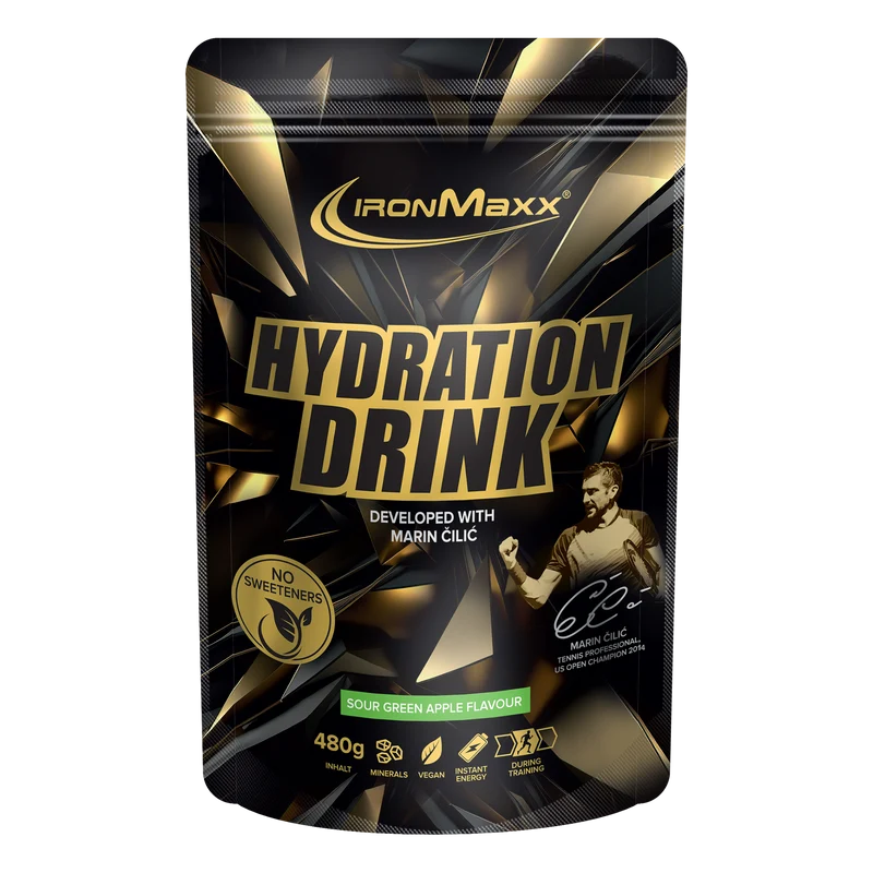 Hydration Drink Pulver Marin Čilić (480g) - Sour Green Apple