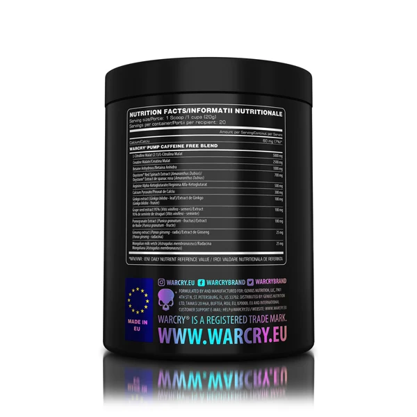 Genius Nutrition WARCRY PUMP, 400 g Dose