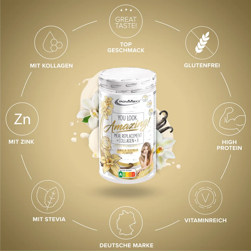 Amazing Food Mahlzeitenersatz (550G) - Vanilla Ice Cream