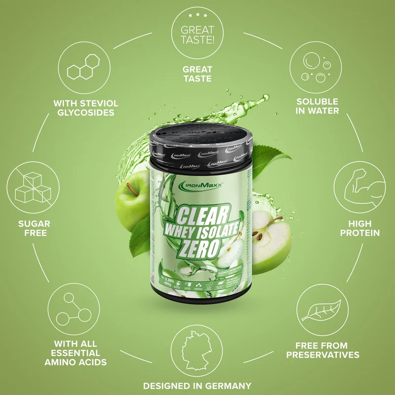 Clear Whey Isolate ZERO (400g) - Green Apple