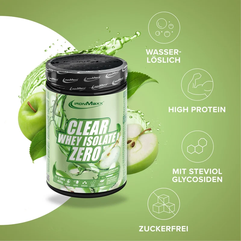 Clear Whey Isolate ZERO (400g) - Green Apple